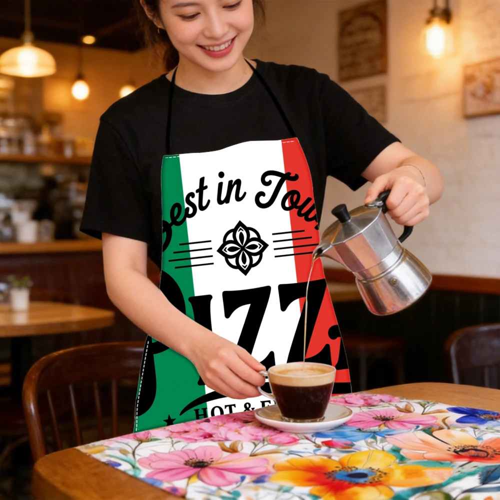 1pc Italian Flag Pizza Apron W - Home Cooking In Italian recension och pris