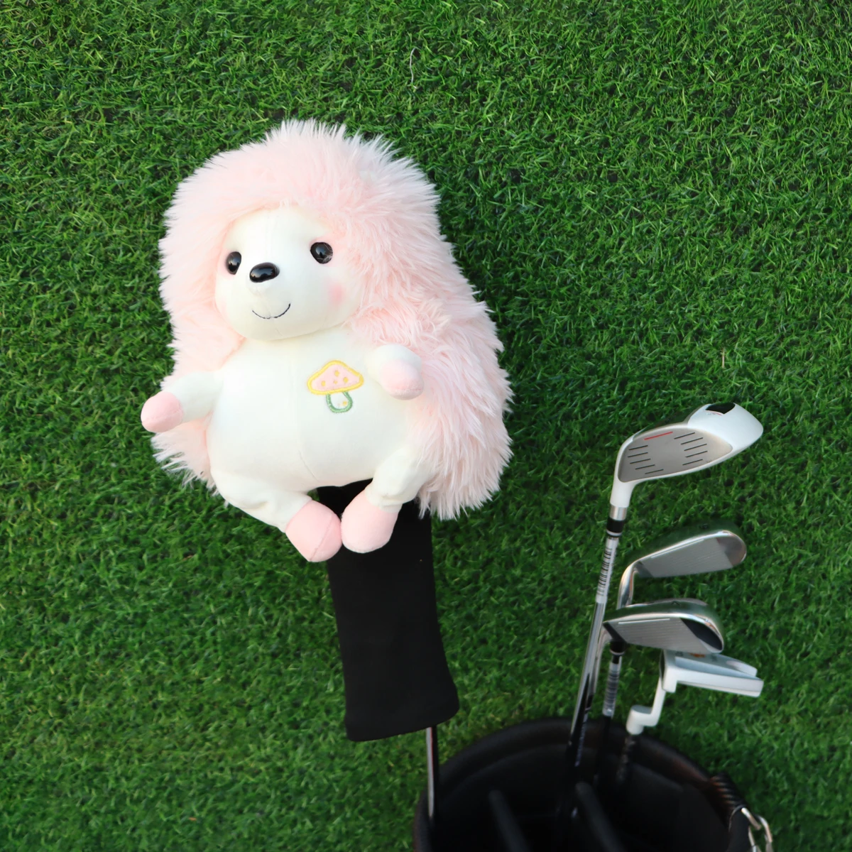 Plush Hedgehog Golf Wood Covers Plush Driver Animal Golf Headcovers Funny Golf Head Covers Collection Cute Soft Golf Protector