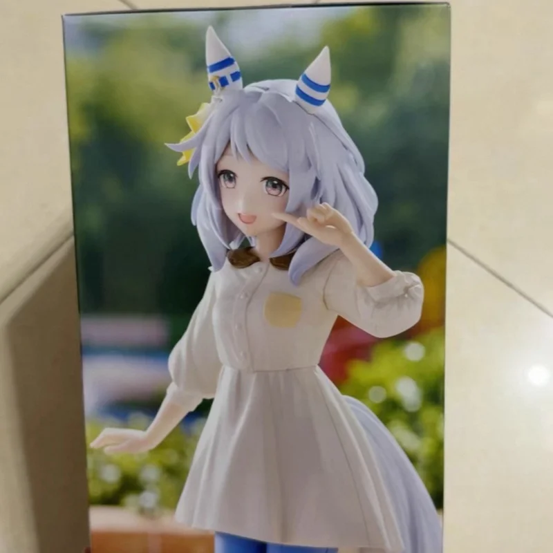 En stock Uma Musume Pretty Derby Hishi Miracle Trio Try It Prize 21 cm Figurine d'action en PVC Modèle de dessin animé Jouets de collection
