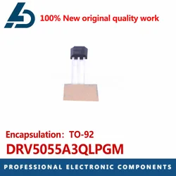 DRV5055A3QLPGM Silk Screen 55A3 In-line TO-92 bipolar Hall Effect sensor Magnetic sensor