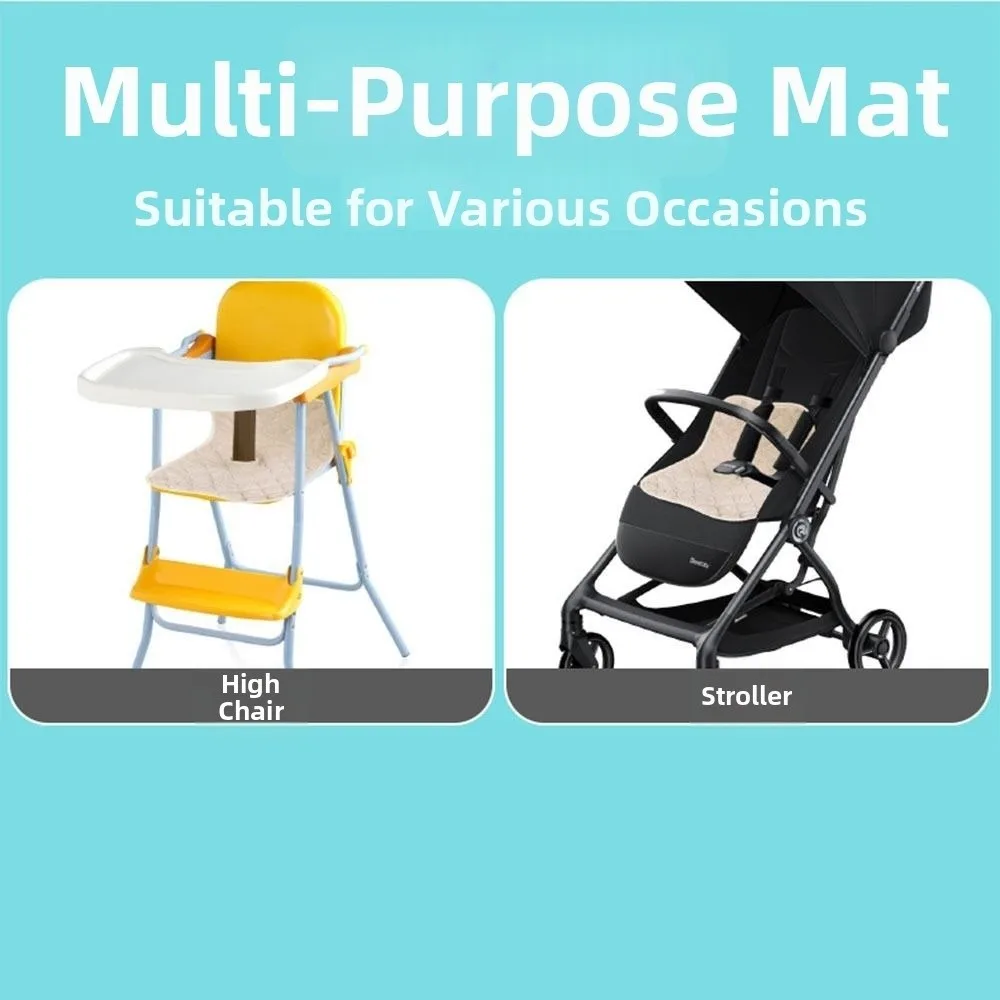 Water-Absorbent Baby Stroller Seat Cushion Stain-Proof Anti-dirty Strollers Liner Comfortable Nonslip Design Seat Pad
