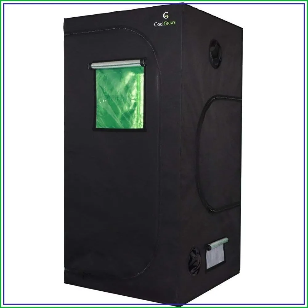 

3x3x6ft Mylar Grow Tent with Observation Window & Floor Tray for Indoor Plants