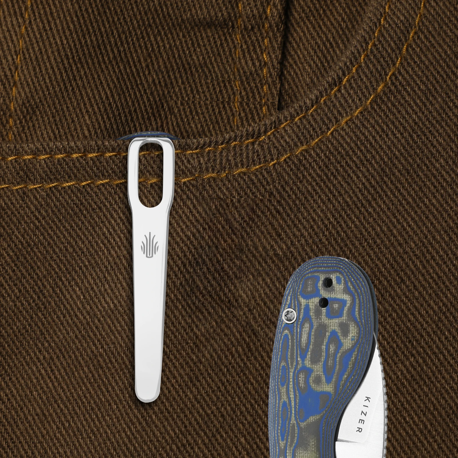 มีดพับคิเซอร์ ไมโครบี รุ่น V2742A1/A2/A3/A4/A5/A6 ใบมีด 14C28N ด้ามอลูมิเนียม/ไมคาร์ต้า/G10 มีดสำหรับตั้งแคมป์กลางแจ้ง