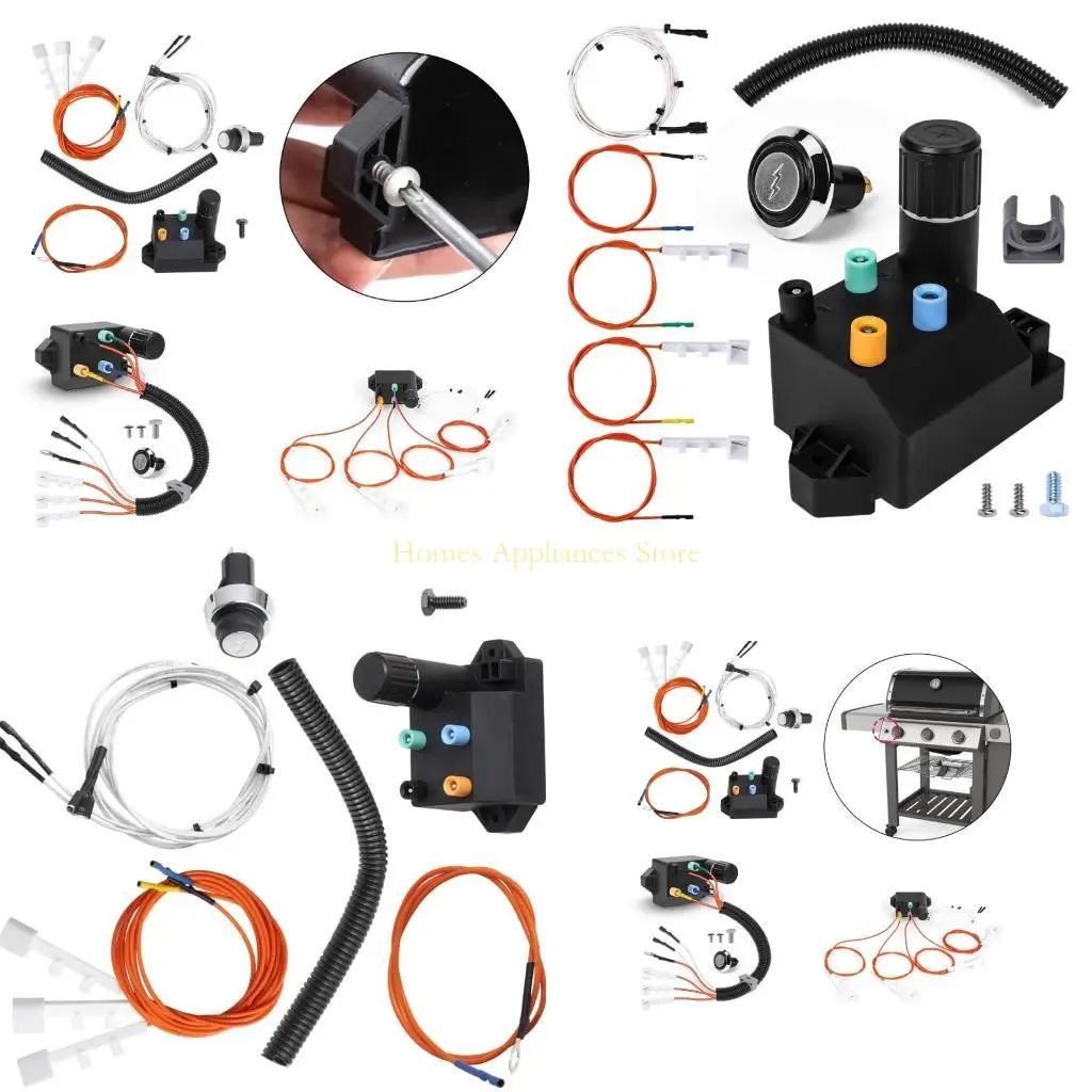 D0AB Multipurpose Ignition Set Igniter Replacement Set Ignition Set Oven Igniters Metal Texture Suitable for Barbecue Need