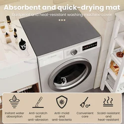 Washer and Dryer Top Protector Mat Waterproof Non-Slip Laundry Countertop Mats Foldable Dustproof Washing Top Protector Cover