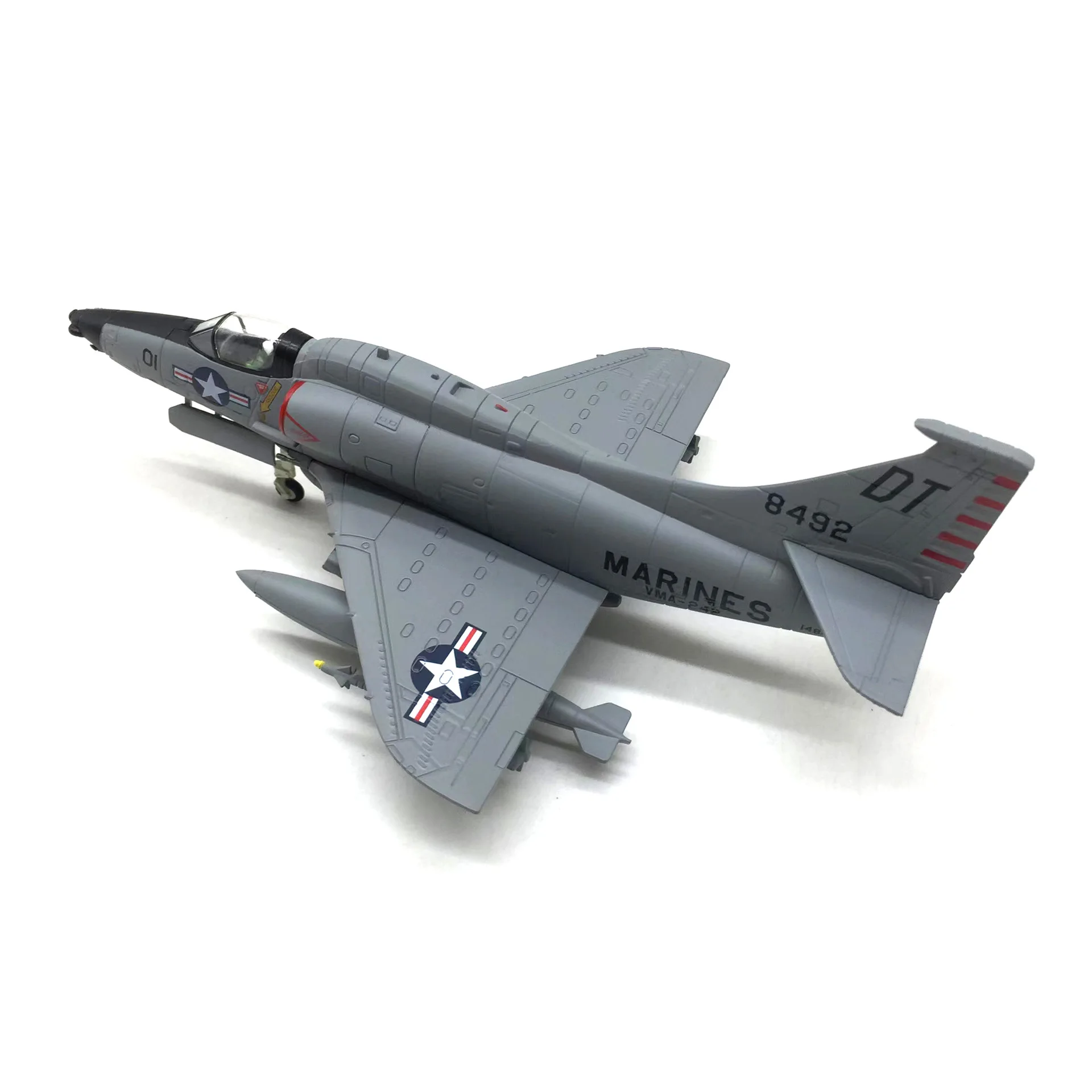 Diecast Alloy 1:72 Scale USAF Marine Corps Skyhawk A-4 Aircraft Militarized Combat Airplane Model Collection Souvenir