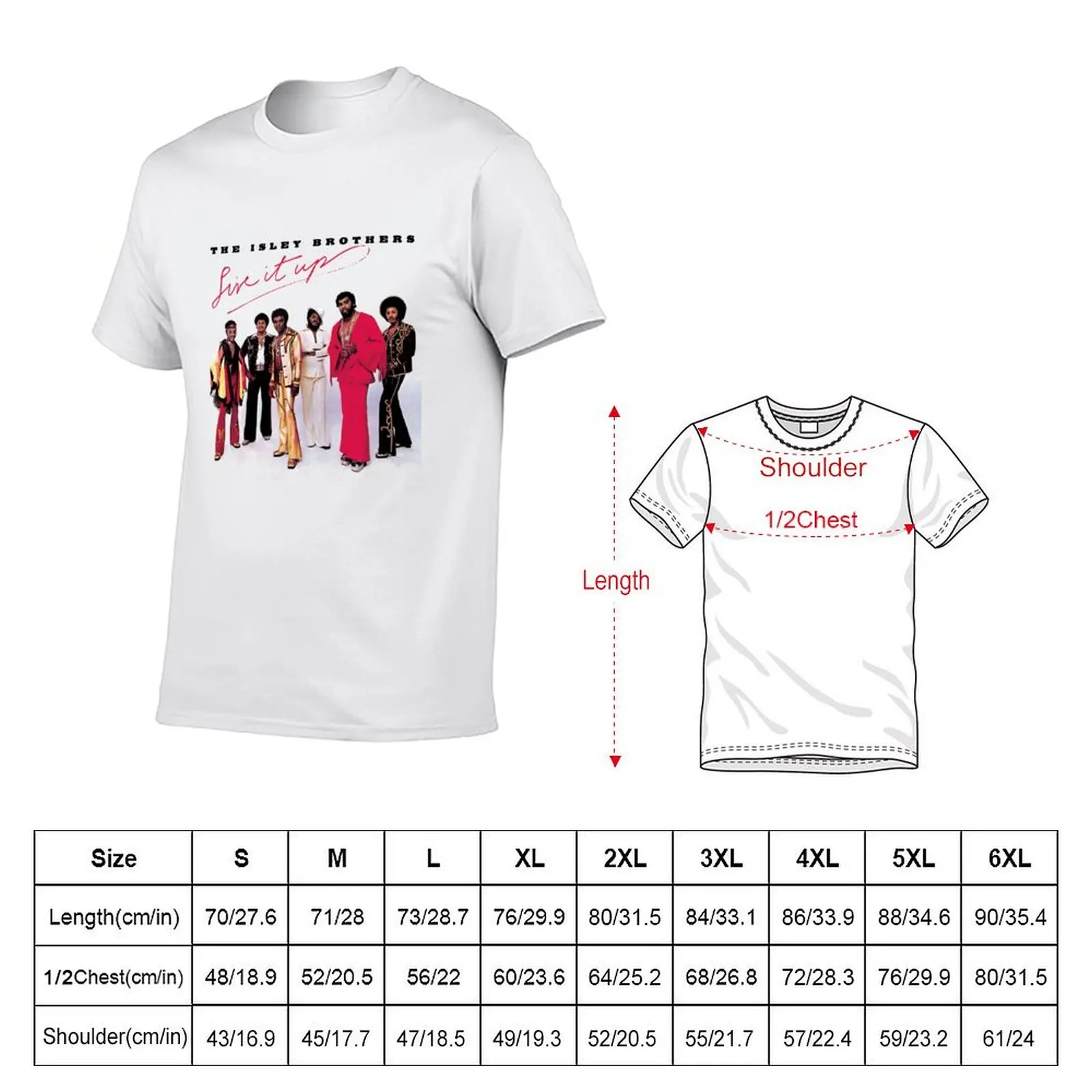 The Isley Brothers Live It Up Album Cover T-Shirt Breathable Mesh Panel T-Shirt
