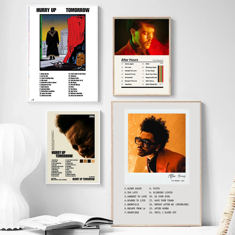 Famous Music Star Weekend Hip-Hop Artist Album Art Poster Printing Canvas Painting Living Room Home Wall Decoration Picture