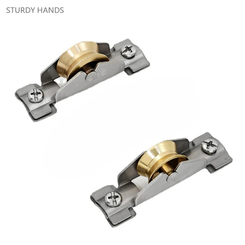 4 Stuks Roestvrijstalen Ouderwetse Aluminium Deur En Raam Katrol Schuifdeur Glijrail Hardware Accessoires