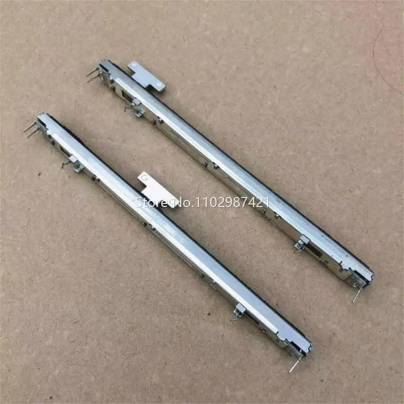 1 Piece 12.8CM 3 Pin 2400 High Quality 128MM Sliding Potentiometer A10K Mixer Fader Single A10KT Slide Stroke 100MM Handle 8MM