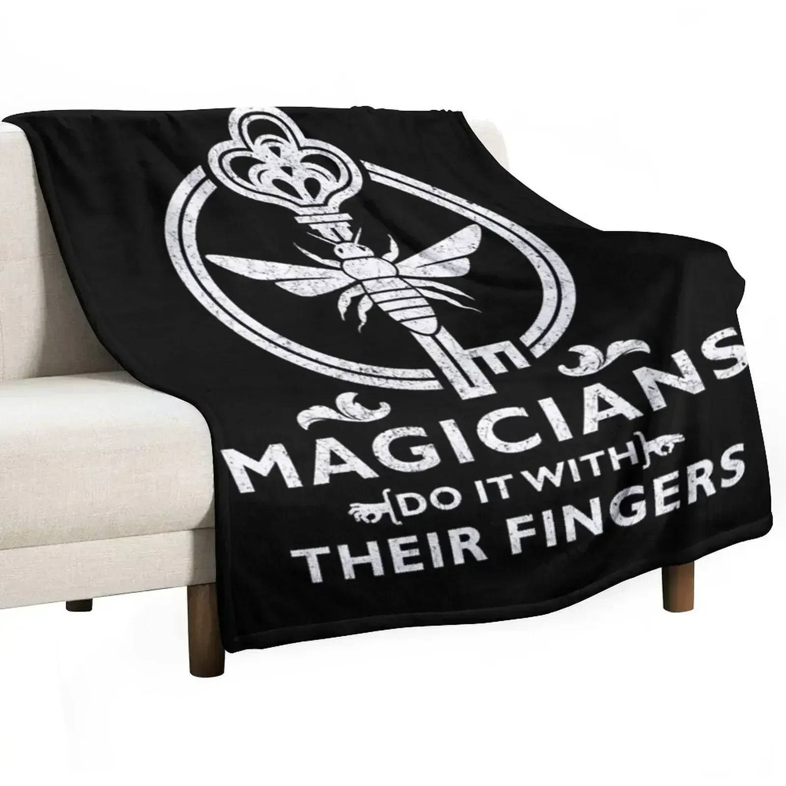 Day Gifts Magicians Do It With Their Fingers Halloween Throw Blanket warm winter Loose Luxury For Baby Blankets