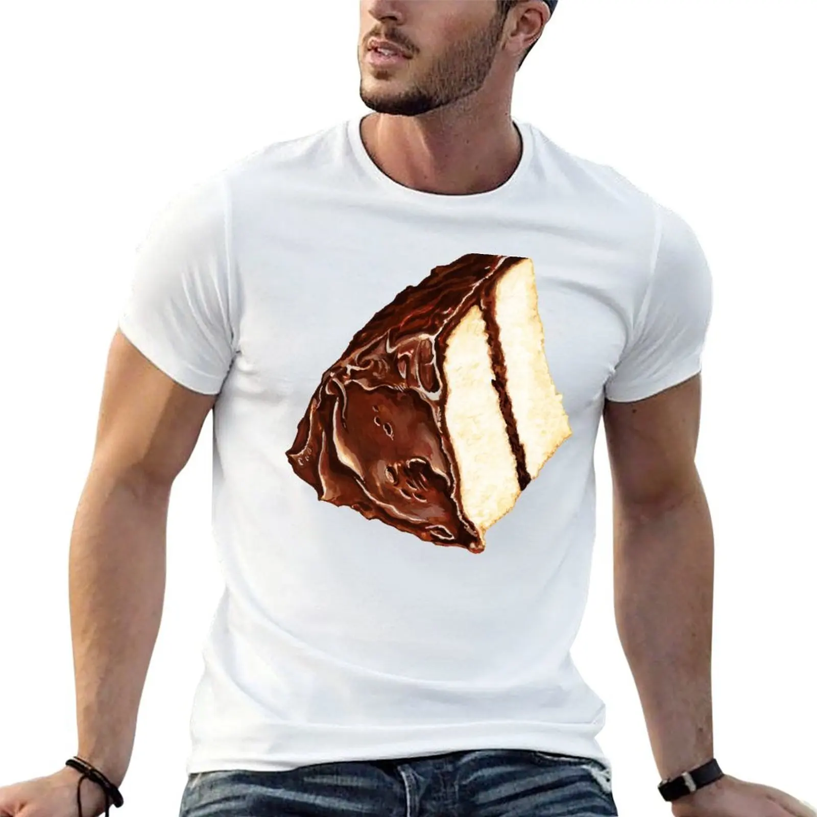 Cake Slice Pattern T-Shirt animal prinfor boys funny gifts black t shirts for men