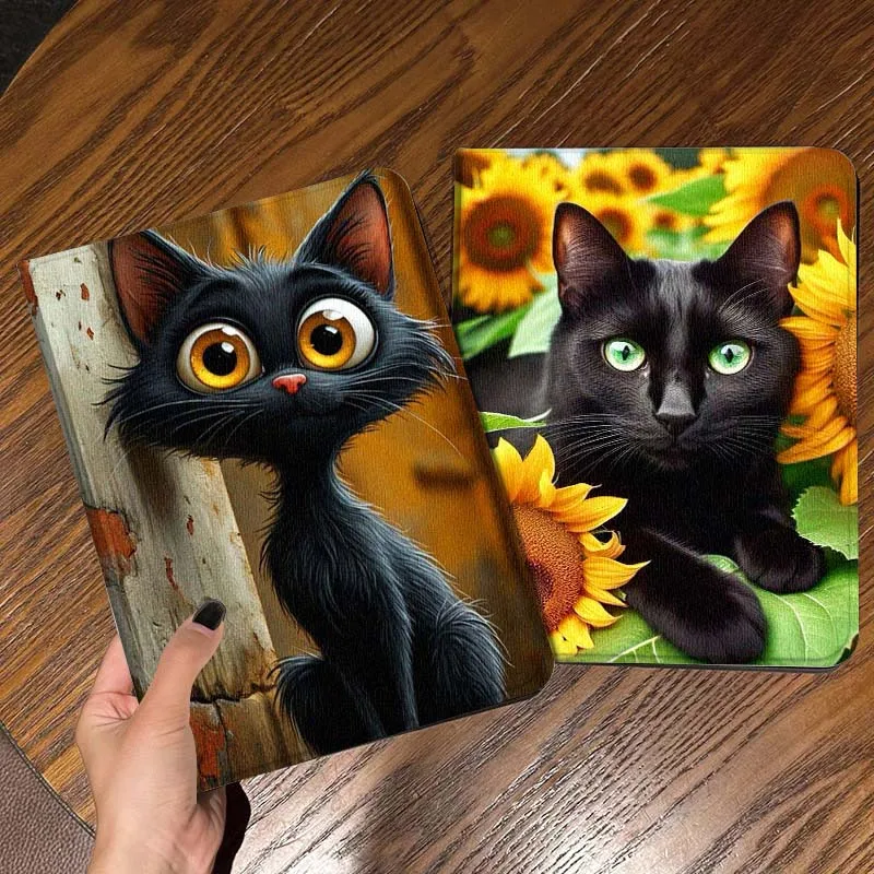 

Cool Cat Popular Art Gift For iPad Pro Air Mini 2 3 4 5 6 7 6th 7th 10th 11th 10.2 9.7 10.5 11 Foldable Tablet Case