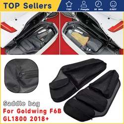 Alforja dorada negra para HONDA GOLD WING GL 1800, GL1800, F6B, 2018, 2019, 2020, 2021, 2022, organizadores de tapa de bolsa de sillín más nuevos, un par