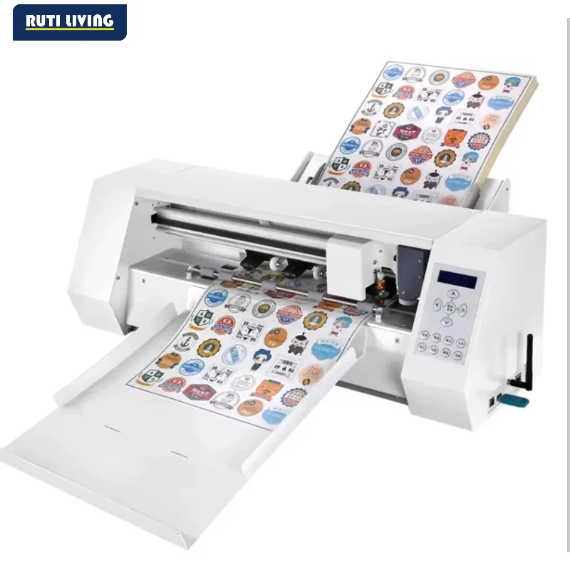 QR code,origin,right Angle A3+ Automatic Sheet Feed Sheet Label Cutter/Auto Feeding Digital Die Cutter/Sticker Cutter Machine