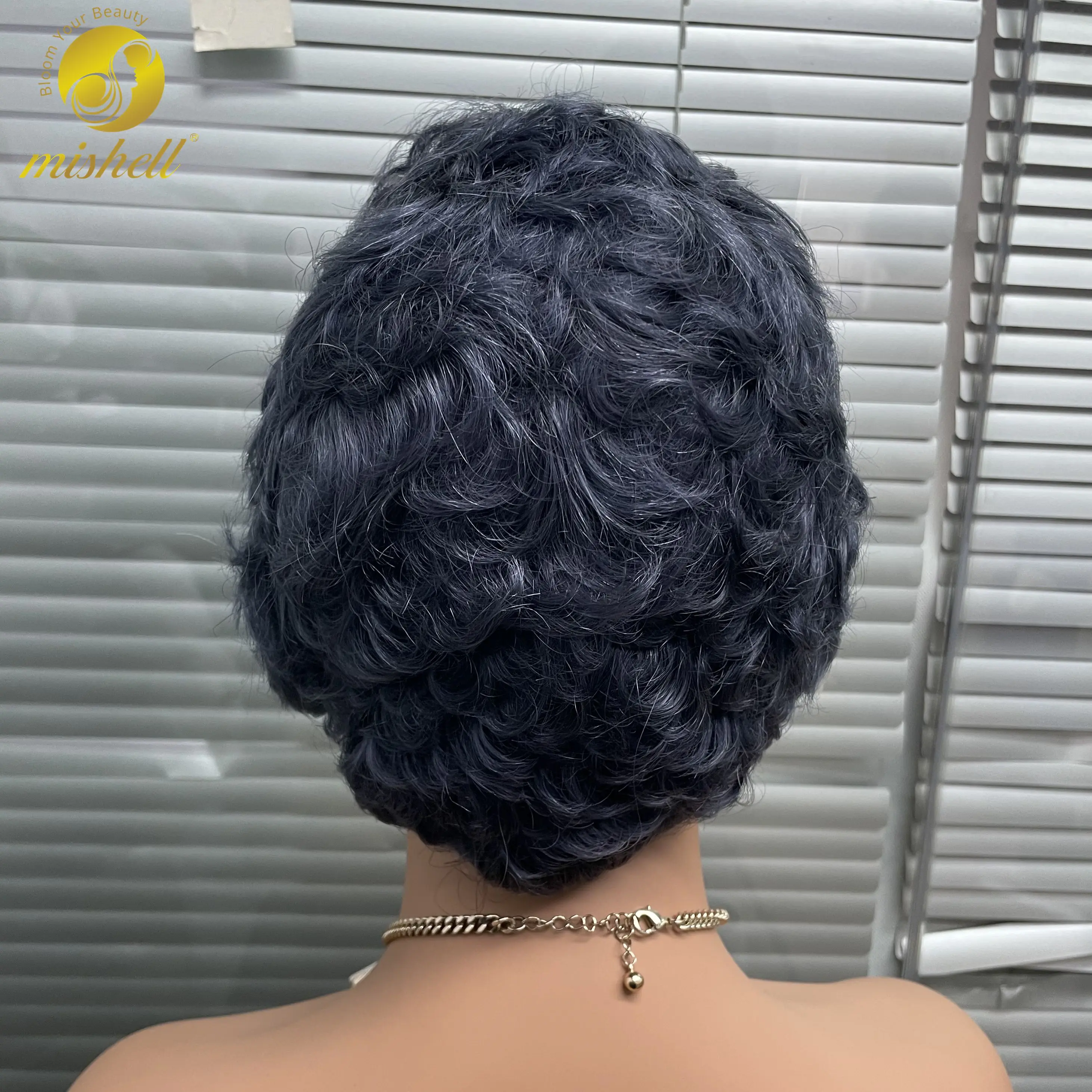 Gray Pixie Cut Wig Bob Human Hair Wigs 180% Density 13x4 Transparent Lace Frontal Short Bob Wig Brazilian Remy Hair for Women image 5
