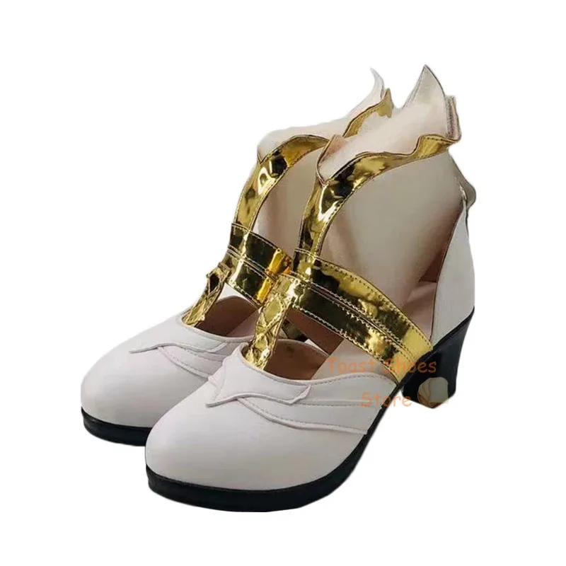 게임 Genshinimpact Kaveh 코스프레 하이힐 신발 콘 할로윈 코스프레 의상 소품 섹시한 스타일 신발