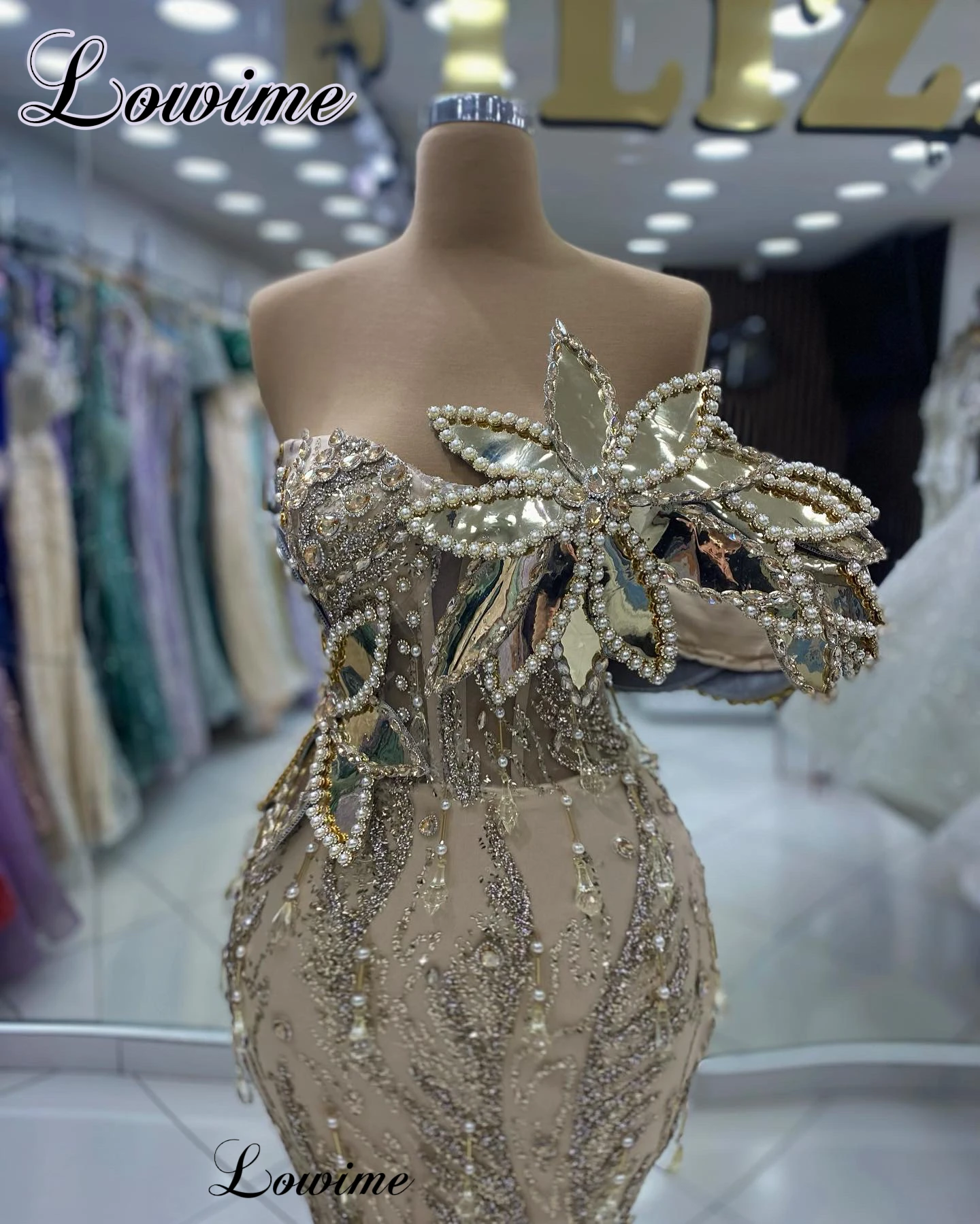 New Champagne Cocktail Dresses Mermaid Designer Vintage Celebrity Dresses For Women Vestidos De Gala Engagement Dresses Custom