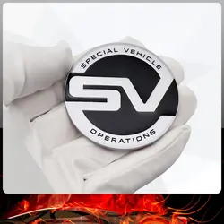 SV styling Emblem Car Body Sticker Car Rear Badge B-pillar Decal For Land Rover Range Rover Evoque Defender