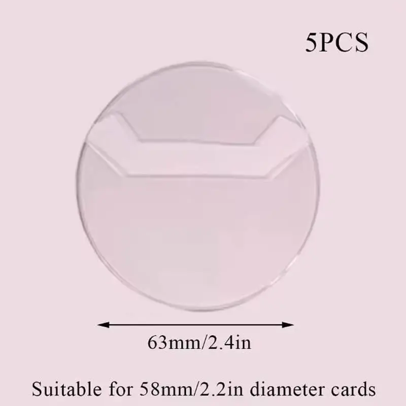 ซองใส่เข็มกลัดแบบกลม โปร่งใส ป้องกันรอยขีดข่วน สำหรับใส่เข็มกลัดติดกระเป๋า อุปกรณ์ป้องกันและโชว์เข็มกลัด อนิเมะ การ์ตูน ของเล่น ของขวัญ