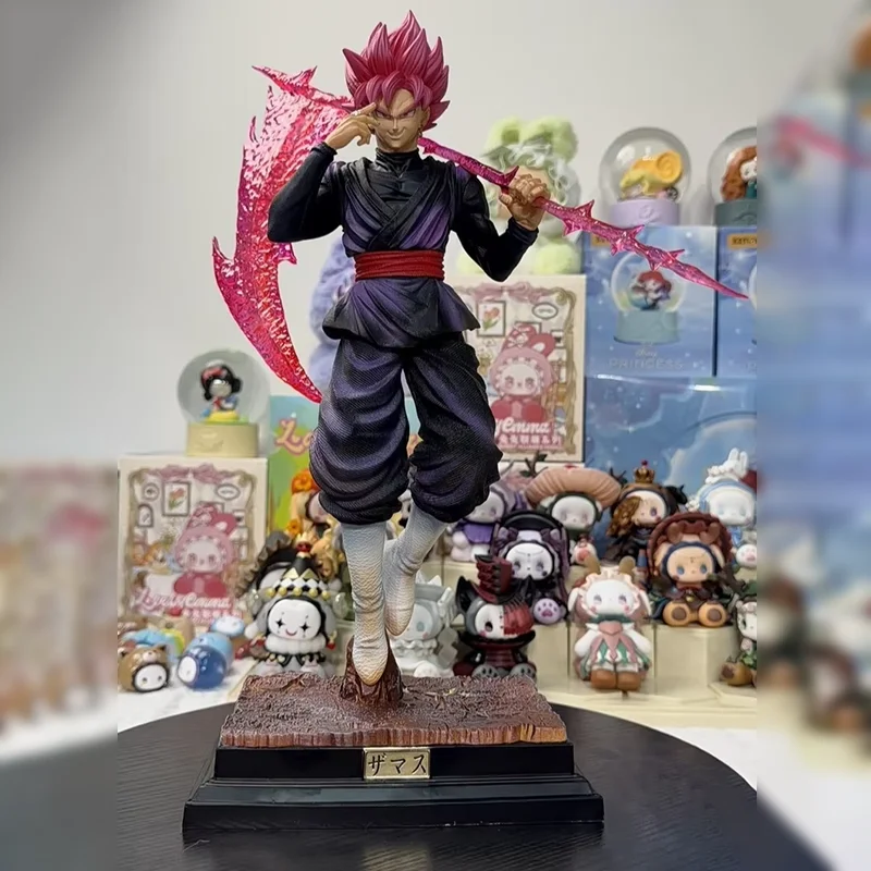 

37cm Dragon Ball Super Saiyan Rose Goku Statue Pvc Action Figure Desktop Decor Ornament Collectible Toy Doll Gift For Anime Fans