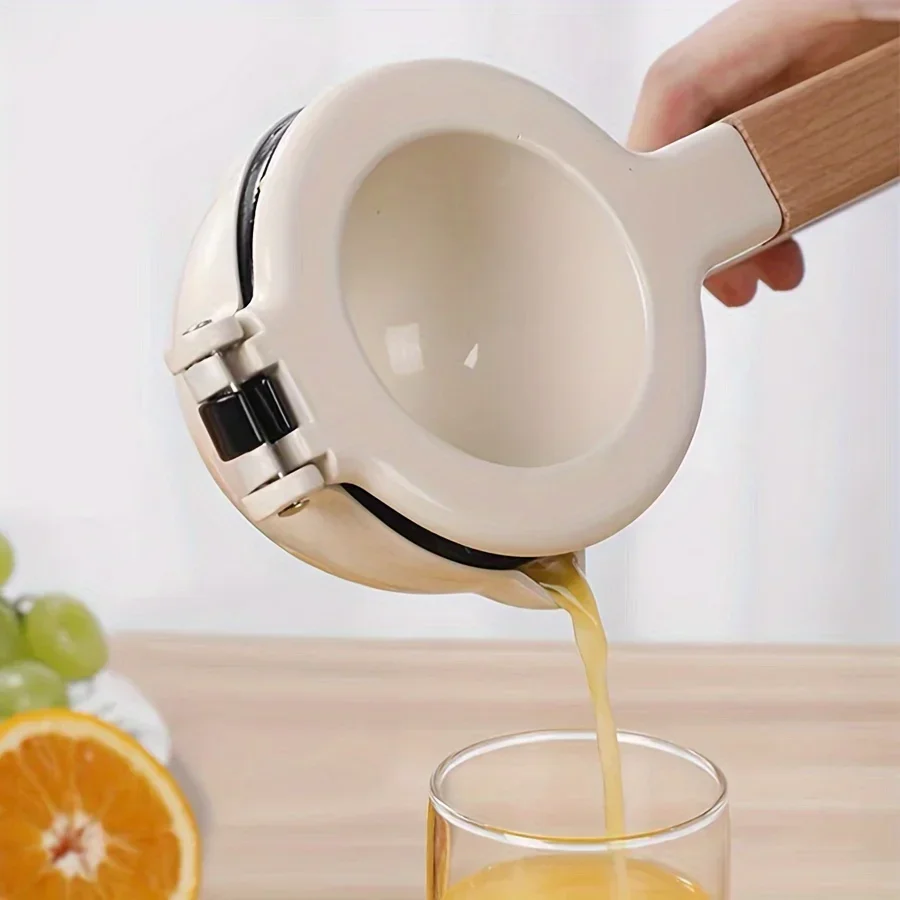 2pcsDouble Layer Lemon Squeezer Aluminum Alloy 2-in-1 Lemon Clamp Fruit Manual Squeezer