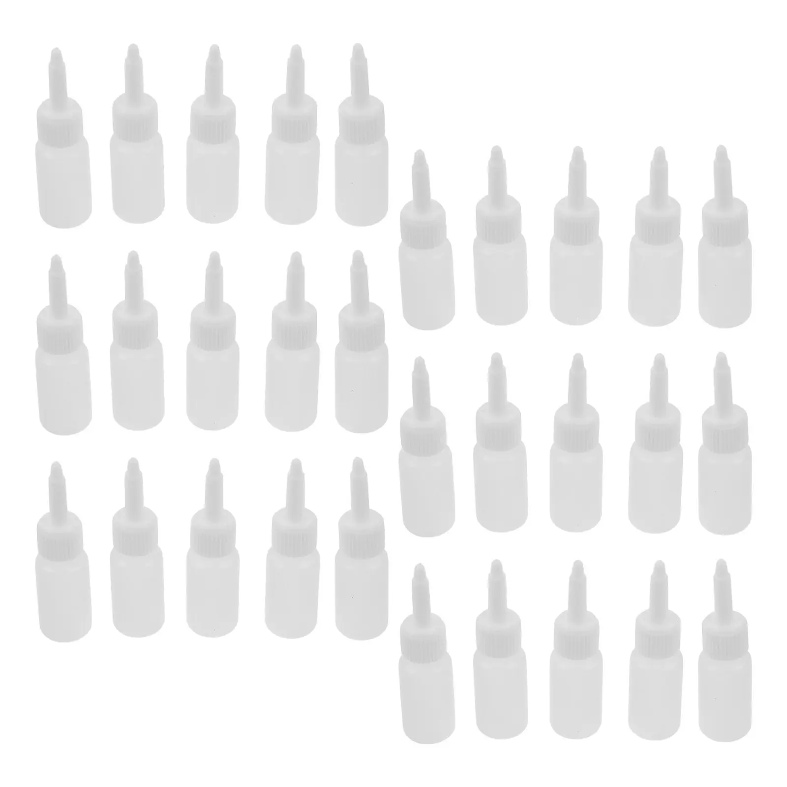 50Pcs Tattoo Pigment Storage Bottles Transparent Plastic Refillable Ink Containers for Artists Supplies Portable Tattoo Ink
