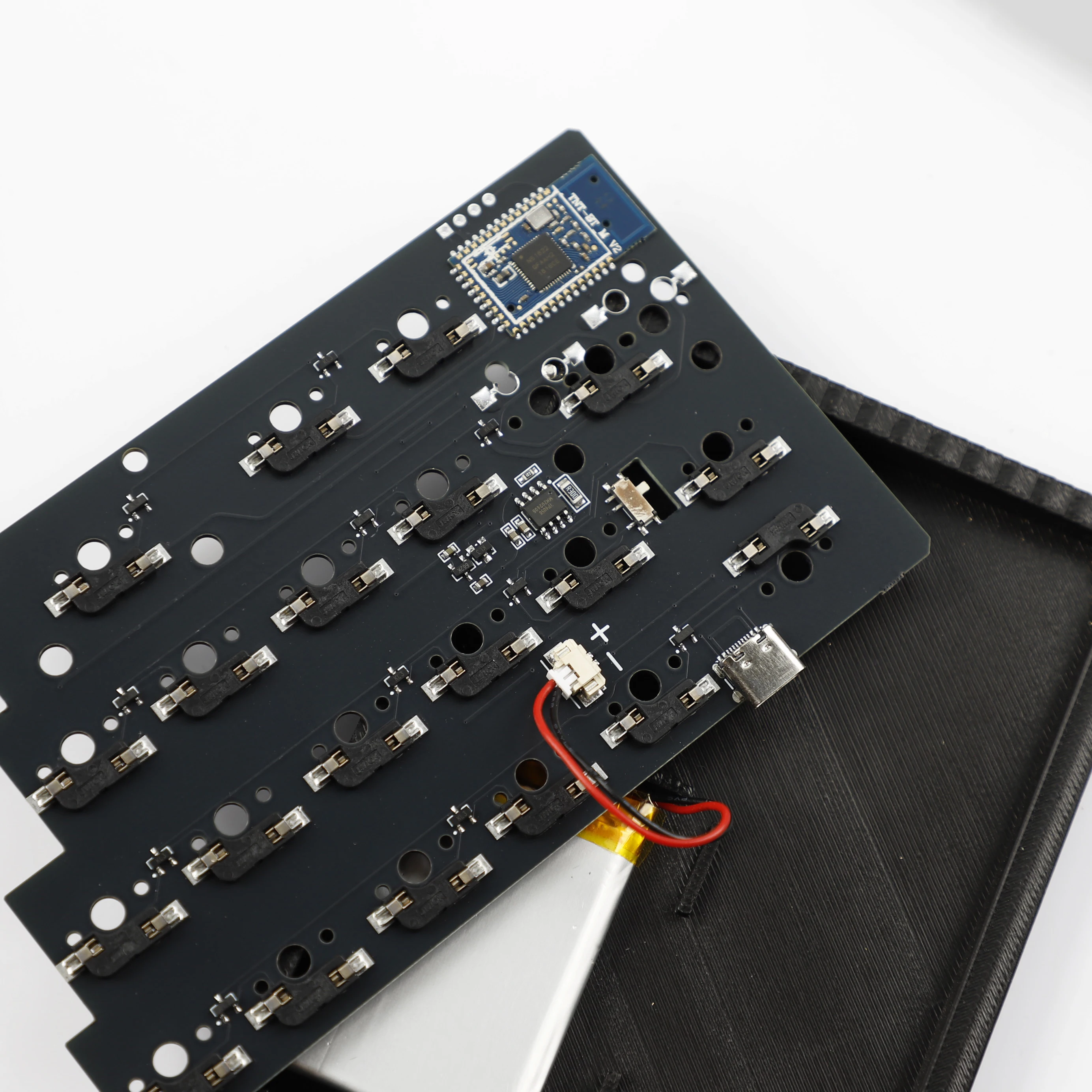 YMDK 40% 2.4GHz Wireless Split Keyboard Ergonomic Custom DIY Programmable Hot Swappable Support VIAL