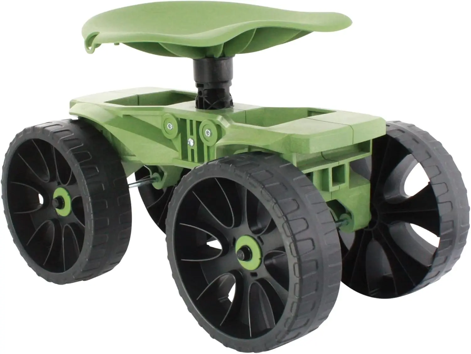 Wheelie Scoot | Premium Rolling Work Seat | Comfort Utility Garden Stool with Never Flat Wheels | Made in USA by Vertex
