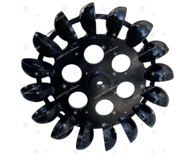Low-Speed Hydroelectric Generator Blades Water Turbine Water Flow Impact Oblique Strike Type Metal Water Wheel Impeller