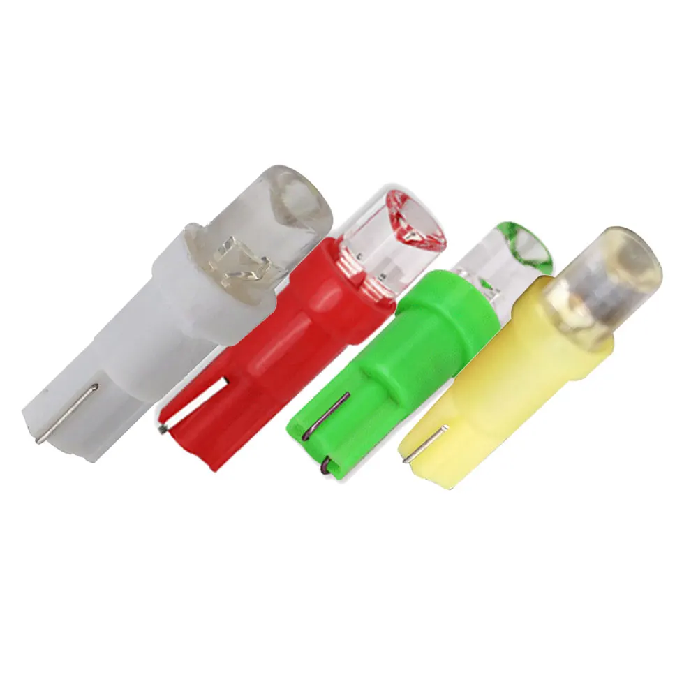 10-Piece High Quality 6.3V T5 LED Pilot Lights T5 DC 6V LED Indicator Lights LED Warning Light LED T5 Signal Light Exit Bulb