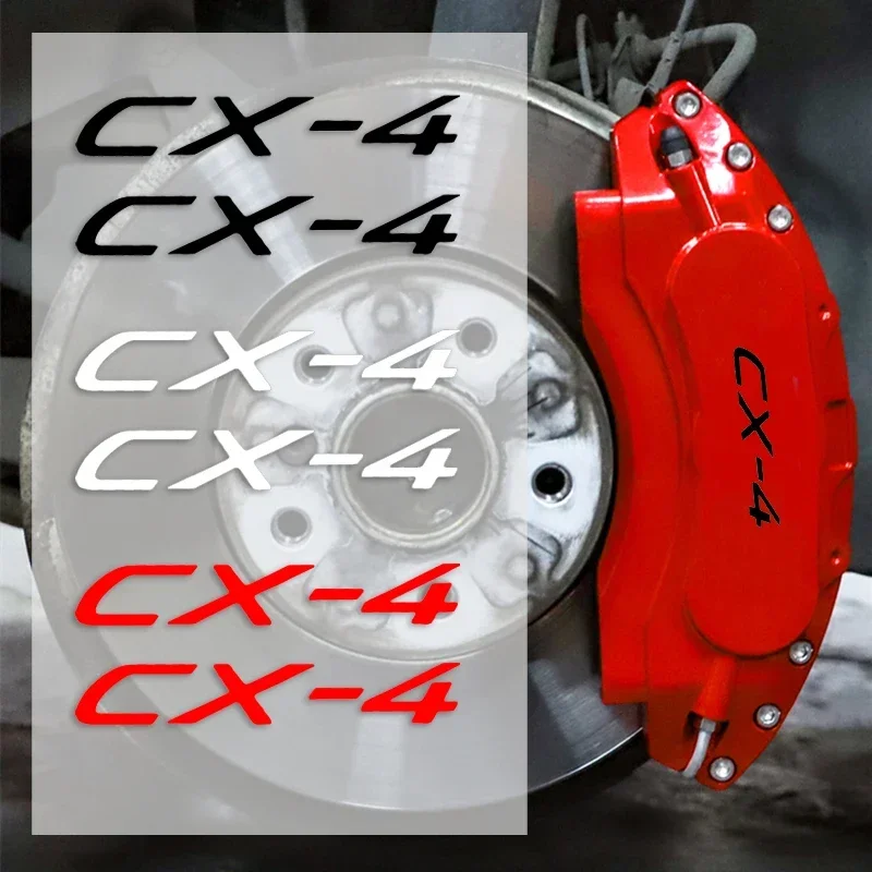 

6Pcs for Mazda MS Speed CX4 Atenza 3 Axela 2 MX5 CX7 CX5 CX9 323 RX8 626 CX30 Bt50 Car Brake Caliper Vinyl Stickers Wheel Decals