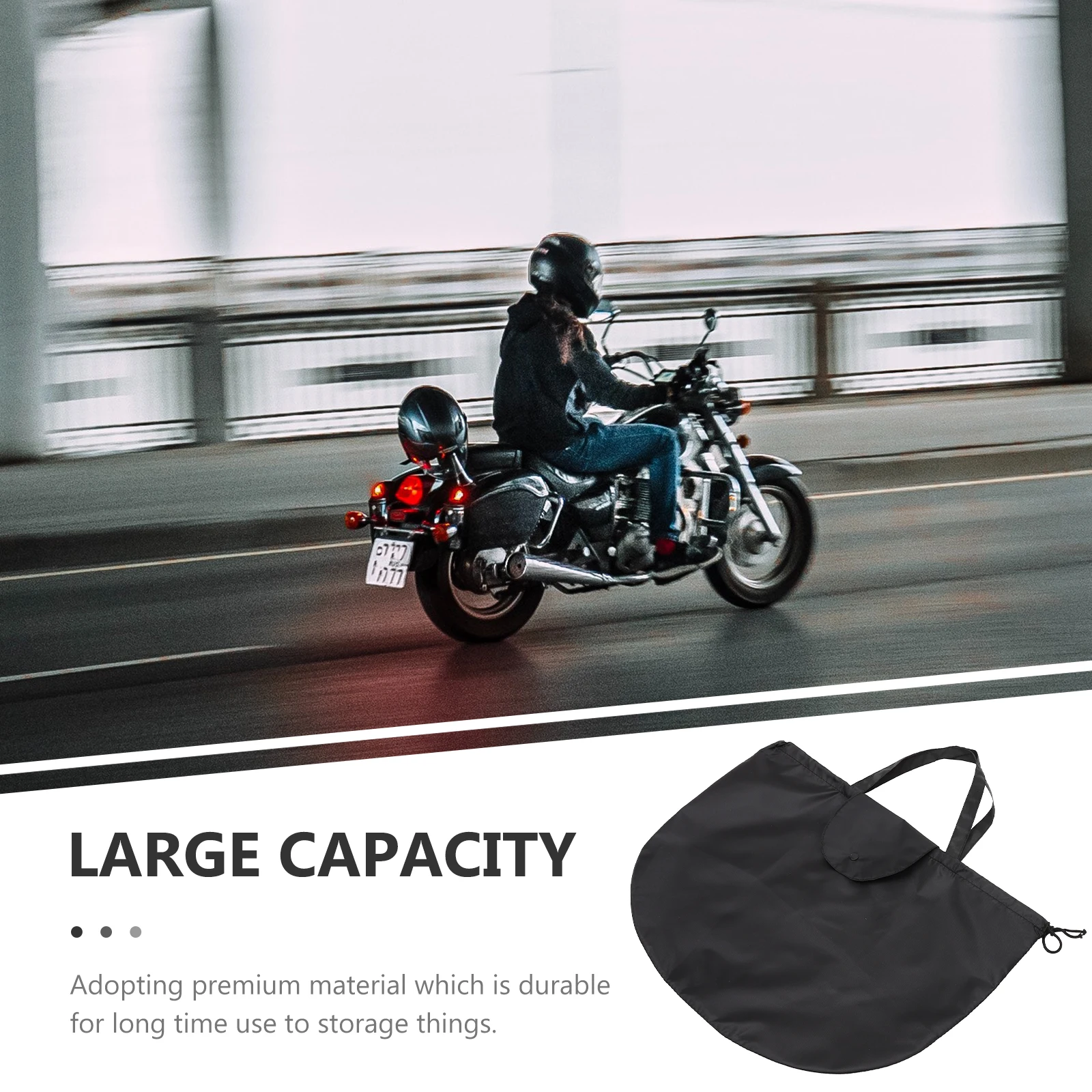 

Large Capacity Bag Wear-Resistant Lightweight Motorcycle Carrier with Simple Design for School Commute Sports