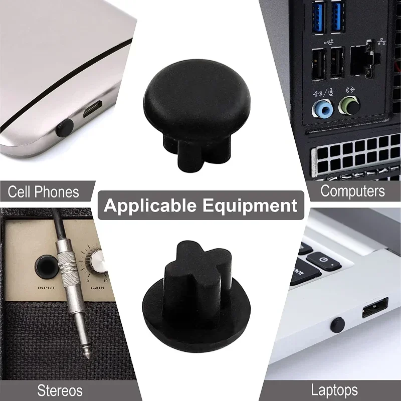 سيليكون مكافحة الغبار التوصيل نوع C الغبار التوصيل 3.5 مللي متر سماعة جاك غطاء USB نوع-C شحن ميناء الغبار التوصيل لسامسونج هواوي Xiaomi