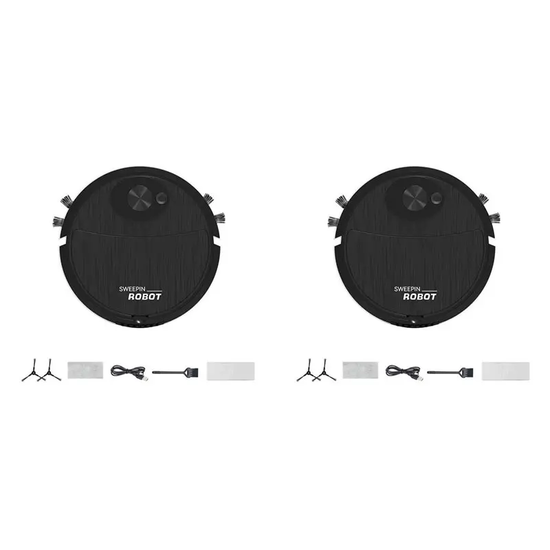 

WCS-2X Mini Cleaning Sweeping Robot Automatic Vacuum Robot Ultra Thin Silent Cleaning Hard Floor Cleaning Machine,Black