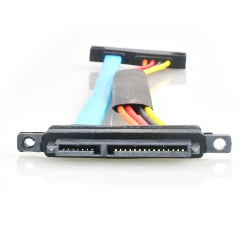 22Pin SATA Female to 7+15 Pin Female Serial SATA Extender Cable Data Power Combo Extension Cable 50cm