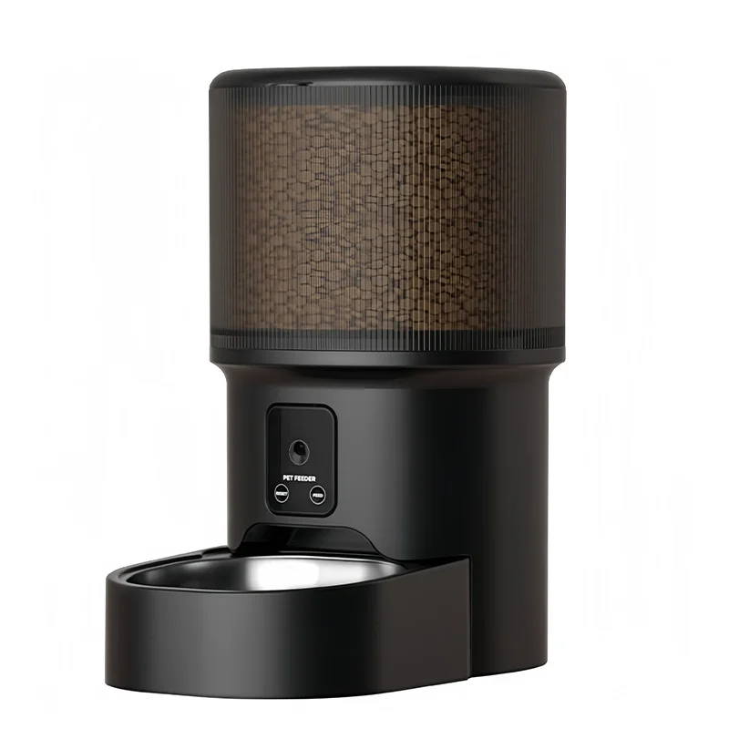 Smart Pet Feeder Dual Bowl 304 Stainless Steel WiFi Automatic Pet Food Dispenser Up to 4 Meals a Day Voice Call Factory Direct