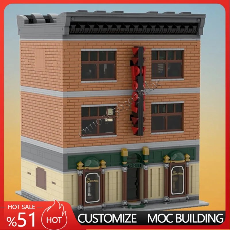 3739 ELEMENTÓW MOC Kreatywny Model Ulicy Miejskiej Modułowy Bilard i Gry Architektura Klocki Konstrukcyjne Zabawki Prezenty