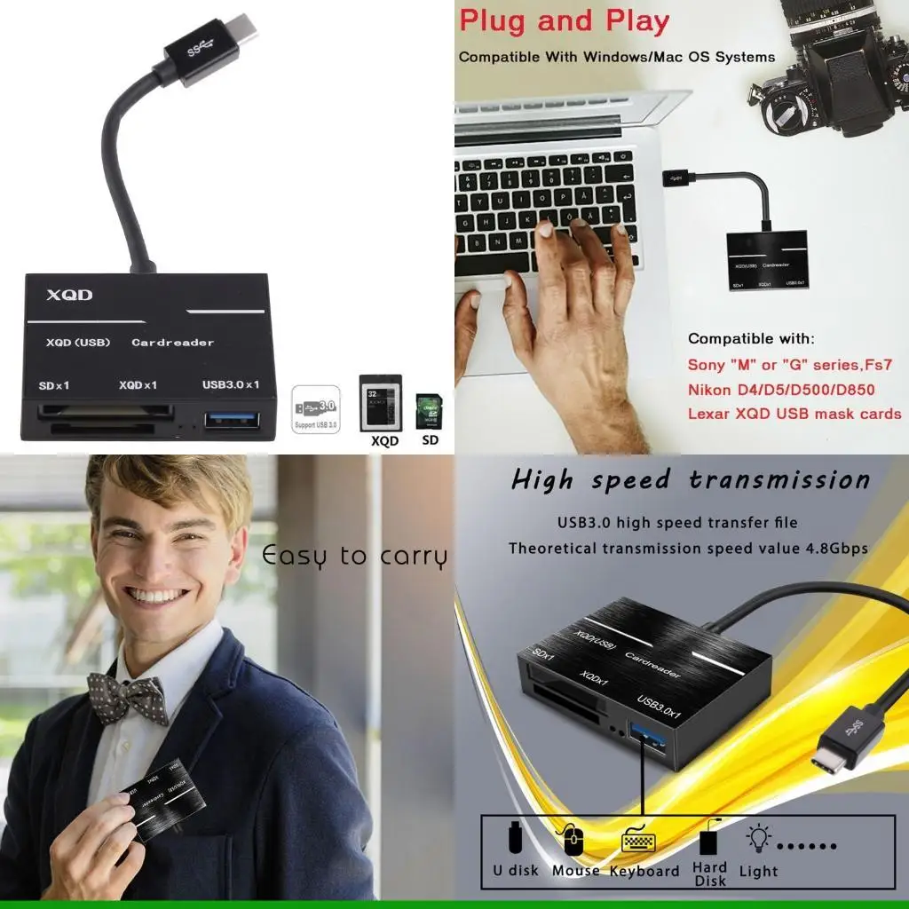 

U55C 5Gbps Flash Memory Card Reader for G series for M series Camera