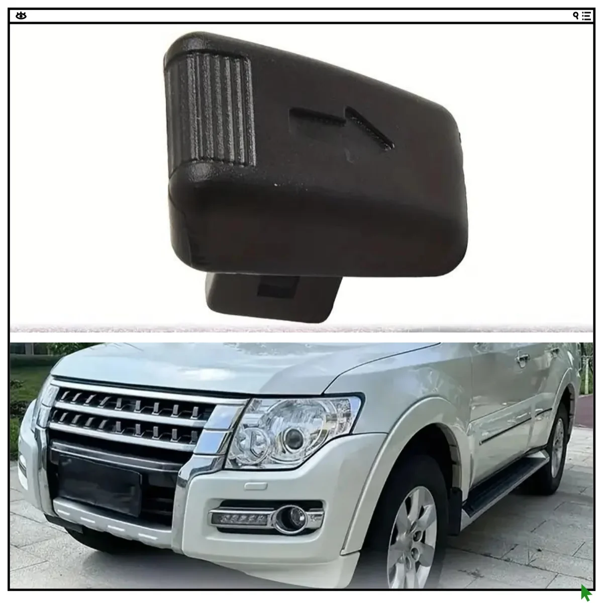 

Car Knob And Garnish 2nd Seat Folding Lever Middle Seat Button Cover Key Decorative Toggle Button For Pajero V93v97v87v73v77