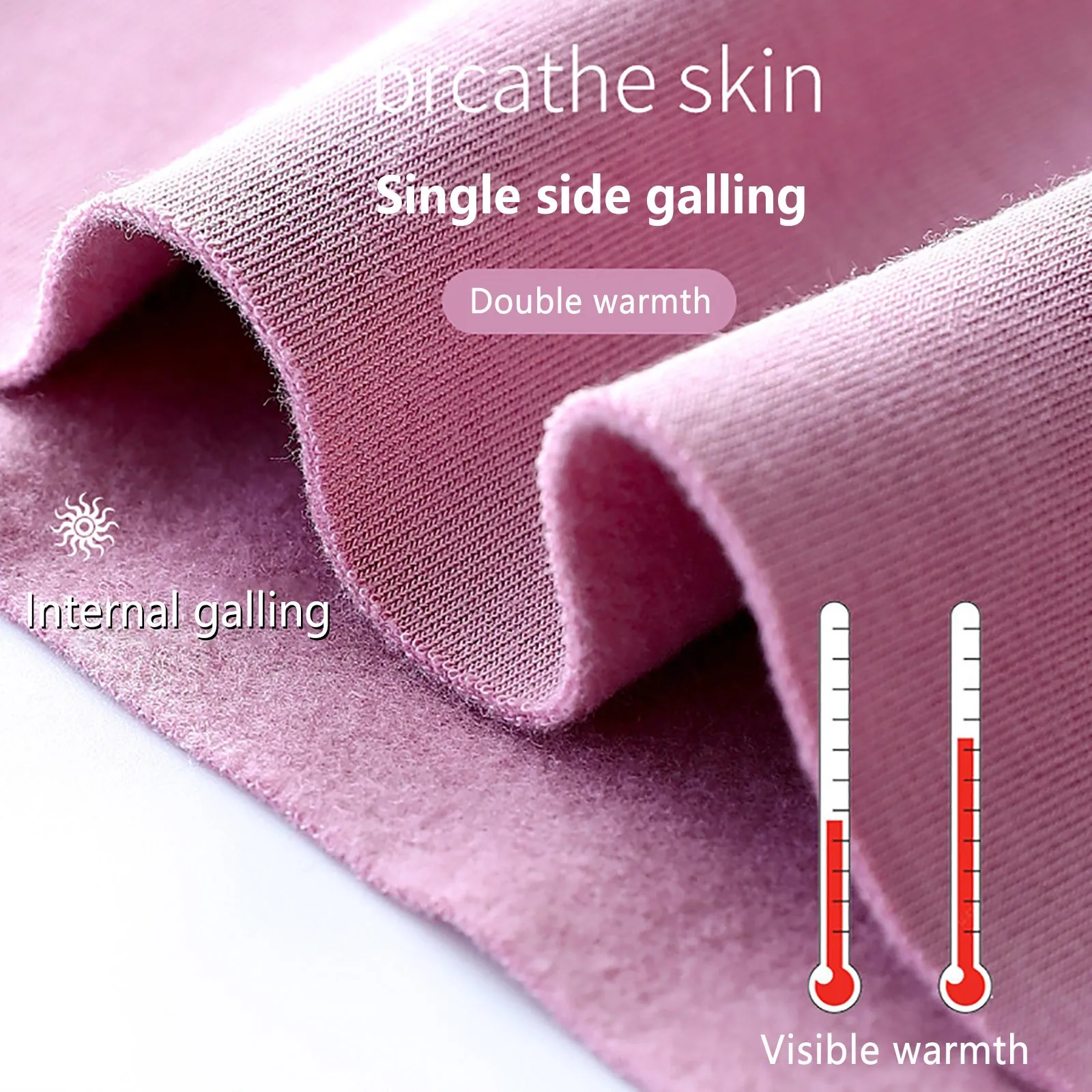 

Women'S German Velvet Seamless Thermal Underwear Solid Color Slim Bottom Outer Wear Thick Warm Long Sleeves Top Chest Pad