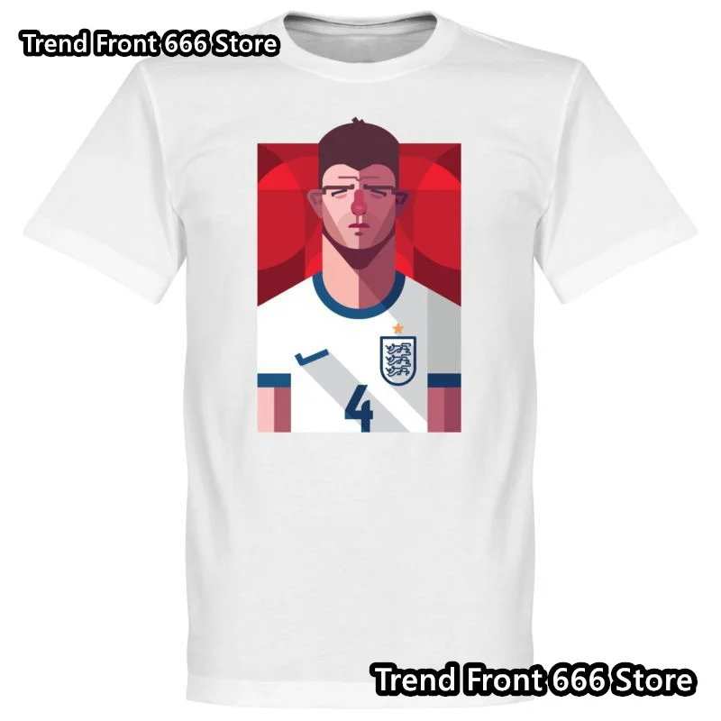 New Arrives Mens Cotton England Tshirts Summer Trendy Short Sleeve Football Jersey t shirt Skin-friendly T-Shirt Adult Tees