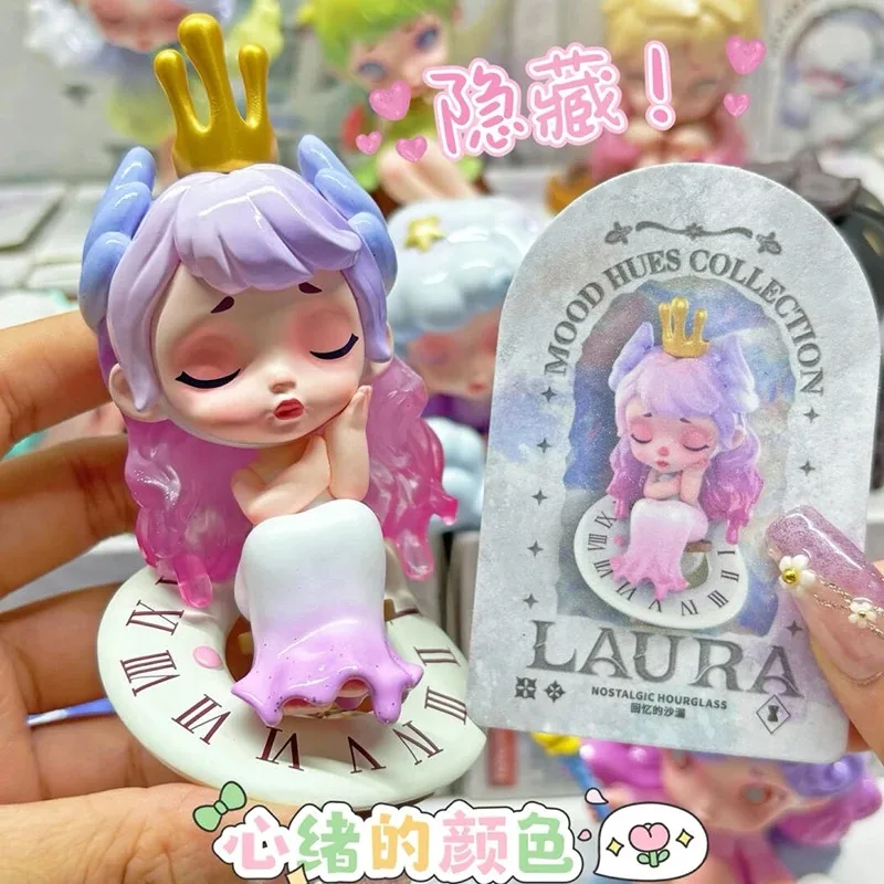 

Кавайная коллекция Laura Mood с оттенками рандомные игрушки коробка сюрпризов кавайная экшн-фигурка загадочная кукла милая аниме настольная модель Девушки G