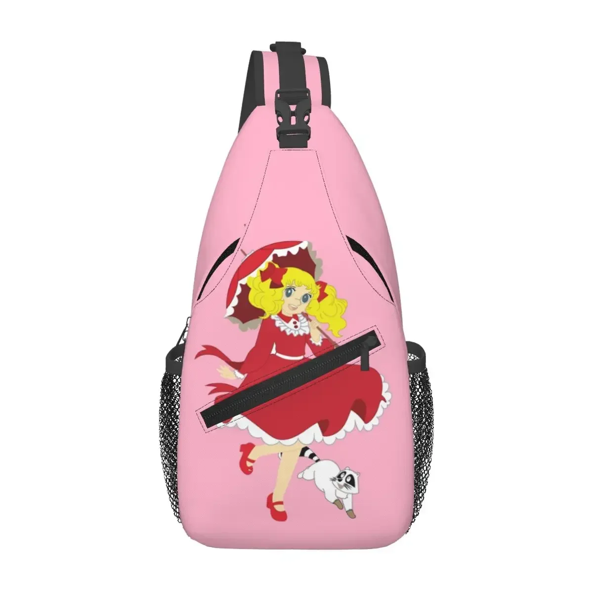 

Candy Candy Anime Manga Chest Bag Men Sling Crossbody Backpack Chest Bag Travel Hiking Daypack Shoulder Bag