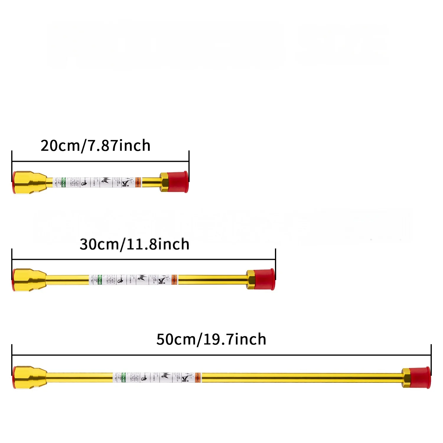 30cm Aluminum Alloy Airless Spray Gun Extension Pole, Paint Sprayer Extension Rod for Painting Tools