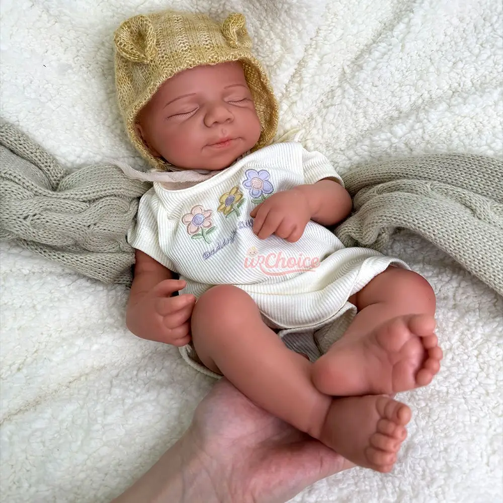 

Realistic High-Simulation 18.5" Solid Silicone Reborn Baby Boy/Girl Painted Waterproof Newborn Doll Christmas Gift Kids Toy