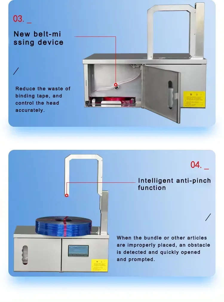 OPP Open-loop Strapping Machine Automatic Small Cable Strapping Machine Stainless Steel Wire Strapping Machine