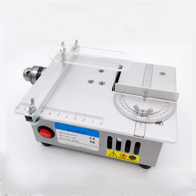 Woodworking Lathe Machine 63Mm Blade Mini Table Saw Electric Small Bench Saws Desktop Saw Household Diy Pcb Model Cutting Tool