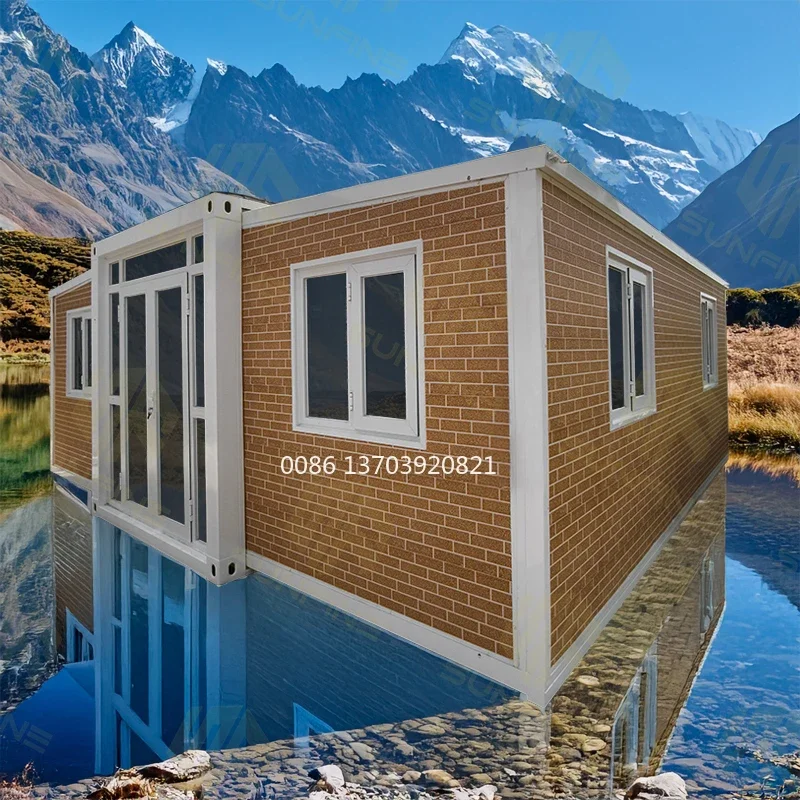 20FT Prefabricated Expandable Portable Container House Granny Flat Tiny Cabin Capsule Home for Living Office Use