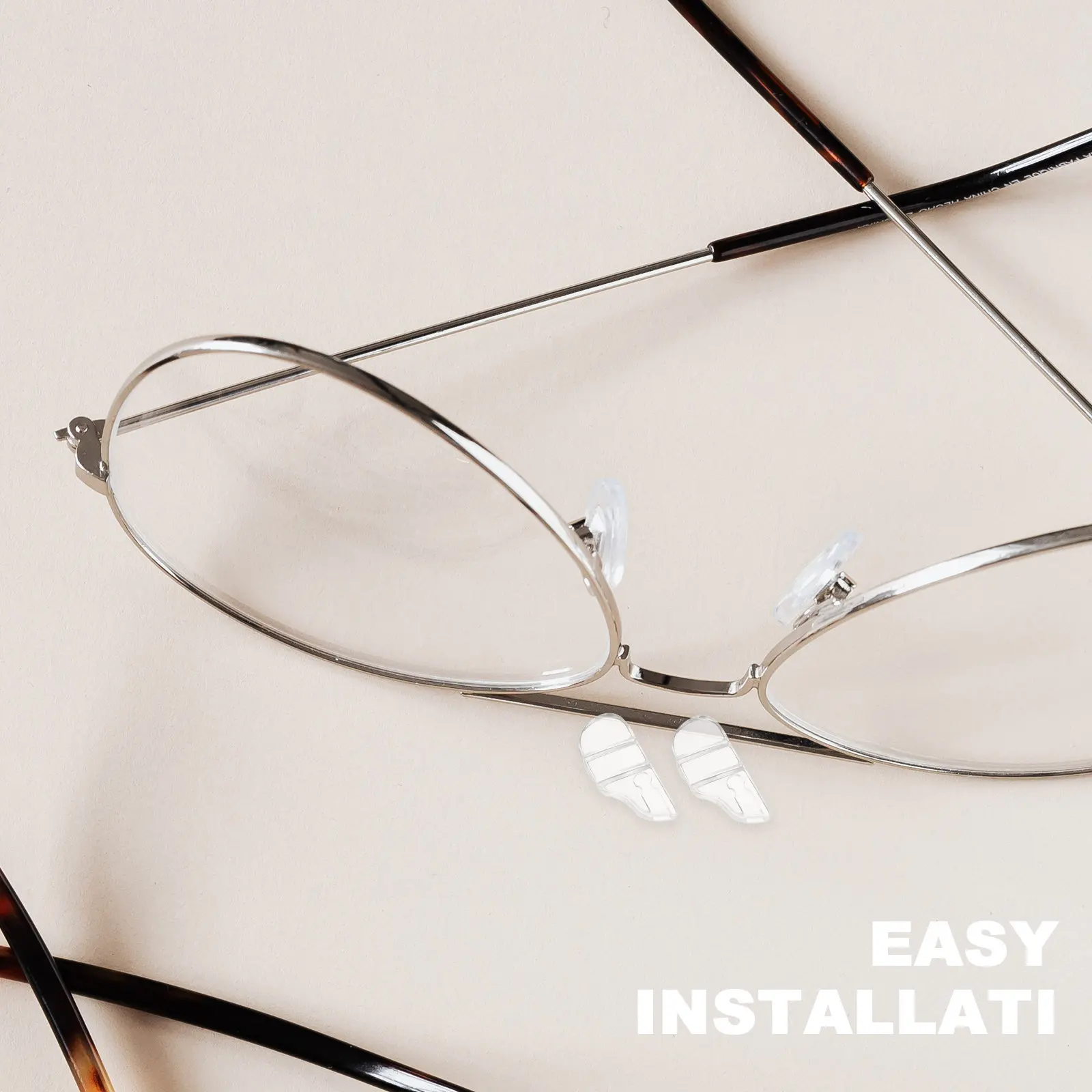 

1 пара комфортных нескользящих накладок для носа, сменные накладки для очков, для оправ солнцезащитных очков и оптических оправ